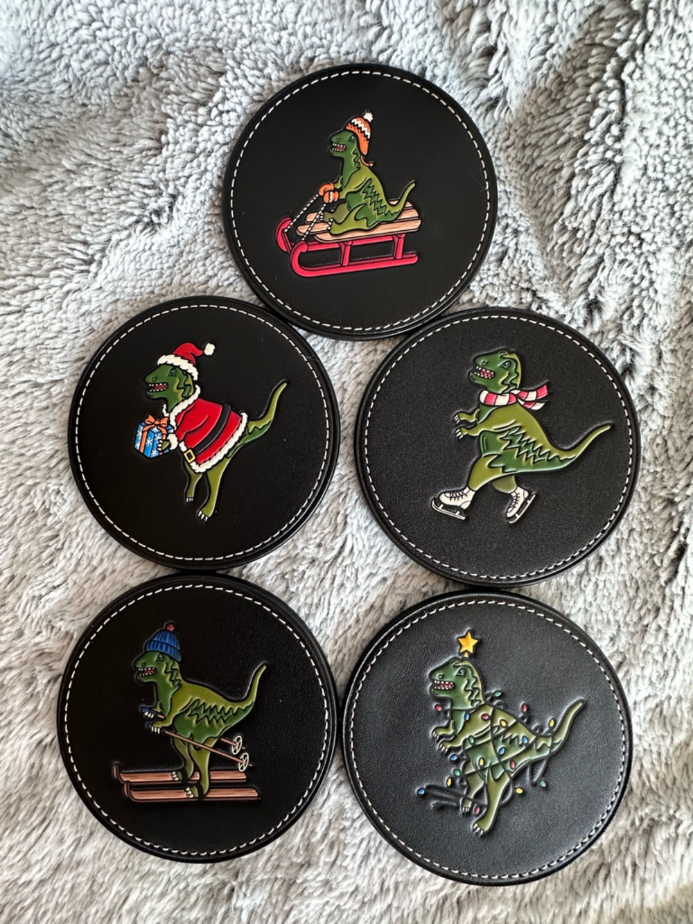 Coach Rexy Coaster Set NWT